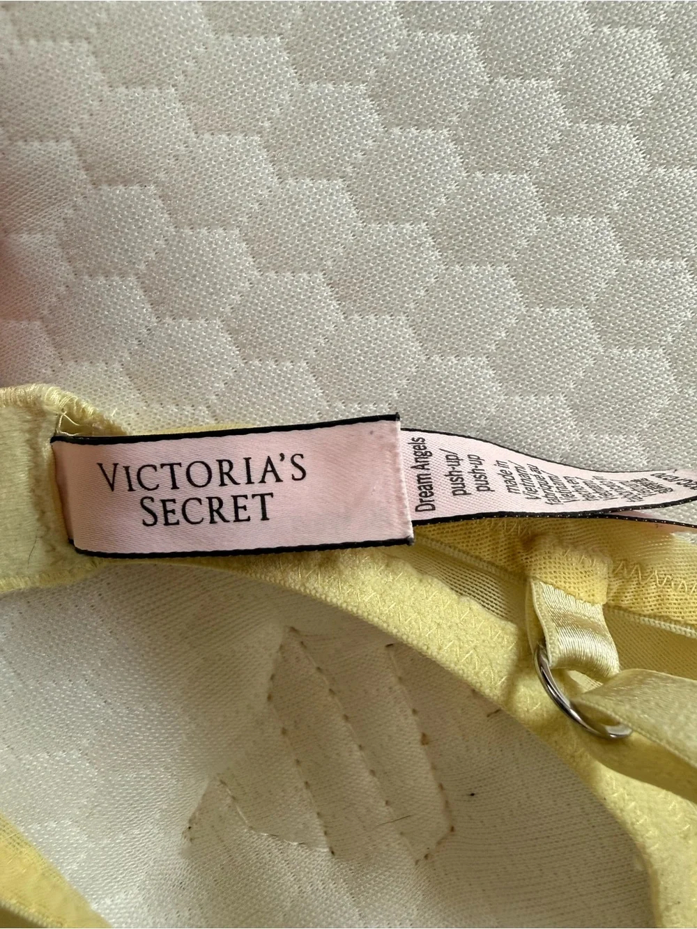 Victoria's Secret Yellow Lace Push-Up Bra